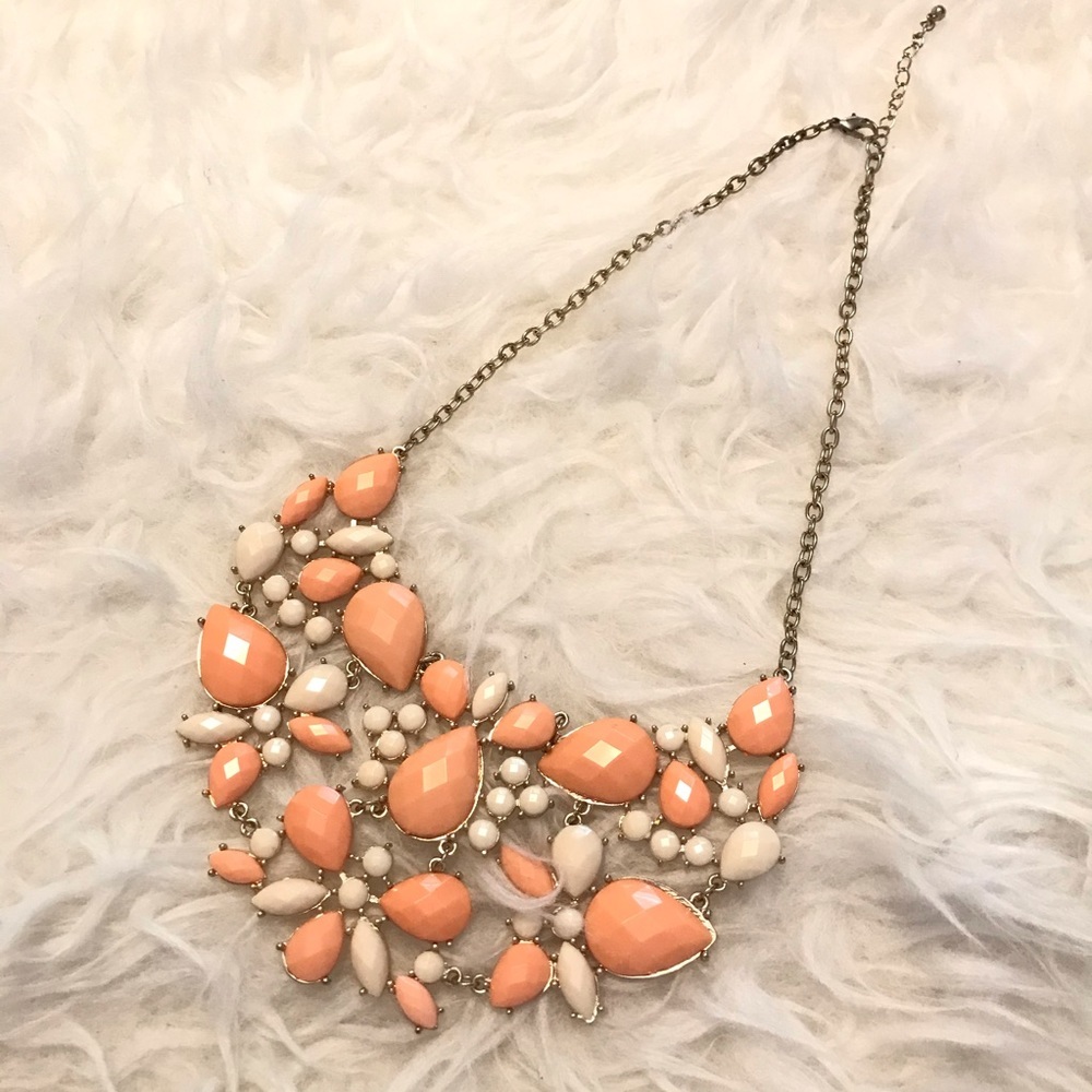 Peach necklace